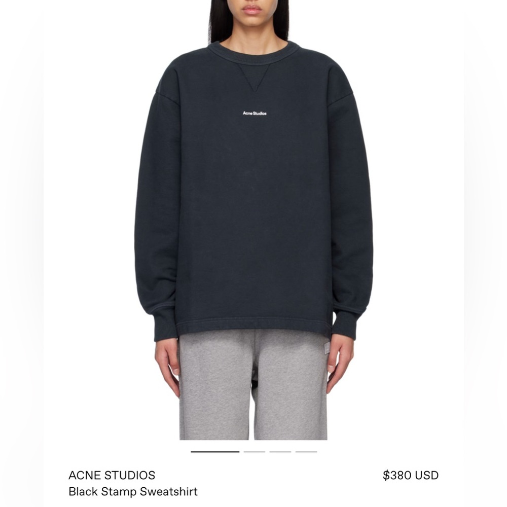 ACNE STUDIOS stamp crewneck sweatshirt